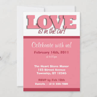 Love Is In The Air ~ Valentine's Day Invitations