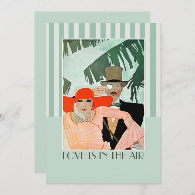 Love is in the Air Valentine's Day Party  Invitation (Front/Back)