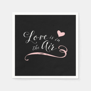 Love is in the Air -  Vintage Chalkboard Style Napkin