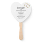 Love is in the Air Wedding Program Fan