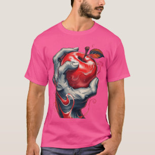 Love is in the Squeeze: Tattoo-Inspired Red Apple T-Shirt