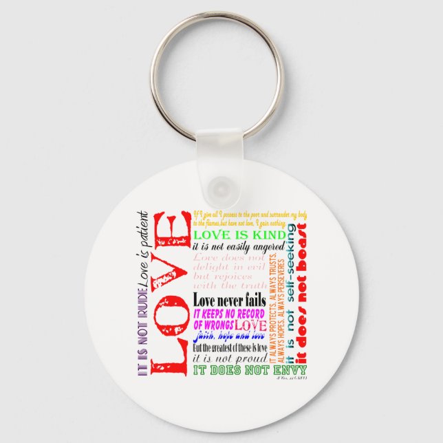 Love is... key ring (Front)