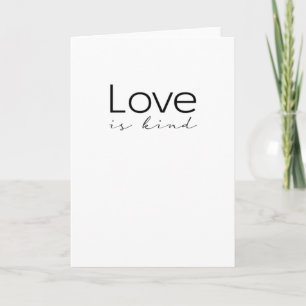 Love Is Kind Christian Scripture Love Is Patient I Card