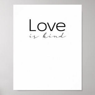 Love Is Kind Christian Scripture Love Is Patient I Poster