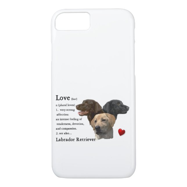 Love Is Labrador Retriever Gifts Case-Mate iPhone Case (Back)