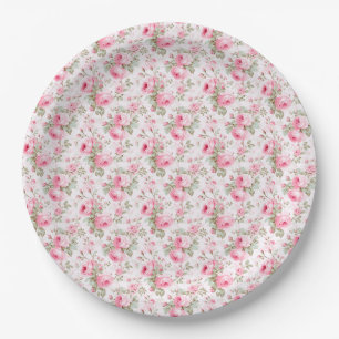 Love Is Like A Rose Paper Plate