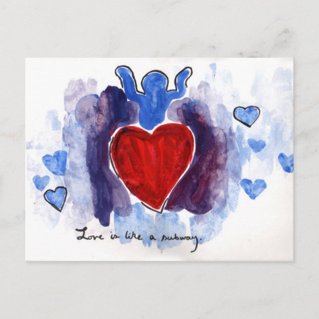 love is like a subway postcard (Front)