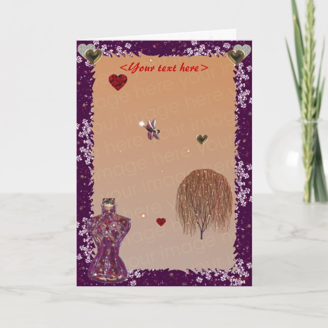 Love  Is Like Magic... (card-frame template) Card (Front)