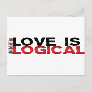 Love Is Logical Postcard