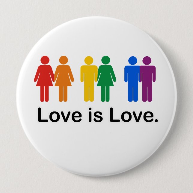 Love is Love 10 Cm Round Badge (Front)