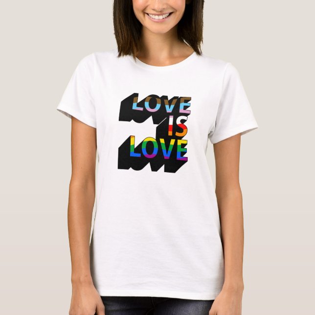 Love is Love 3D T-Shirt (Front)