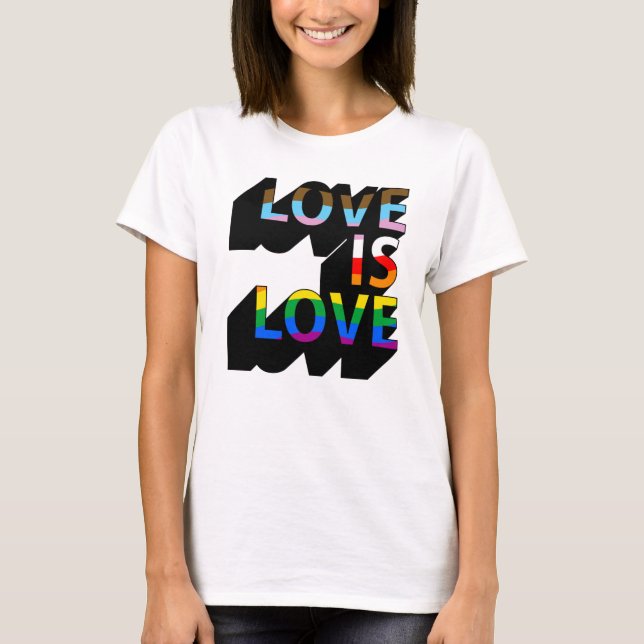 Love is Love 3D T-Shirt (Front)