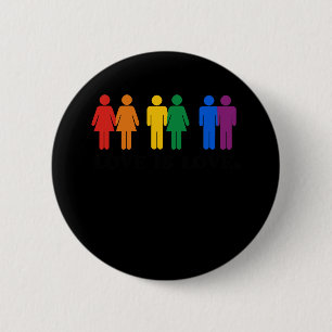Love is Love 6 Cm Round Badge