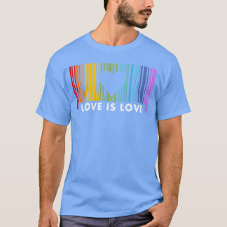 Love Is Love Barcod Rainbow girl T-Shirt