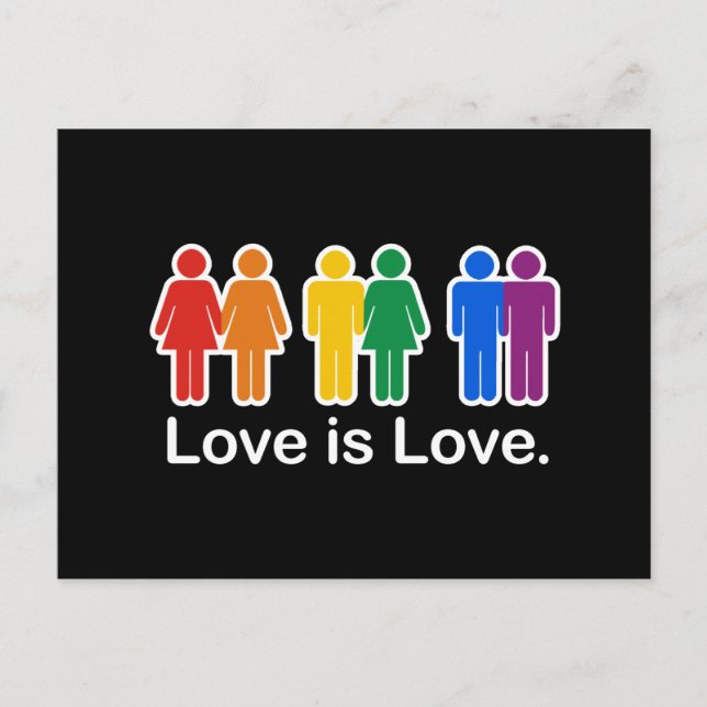 LOVE IS LOVE BASIC POSTCARD (Front)