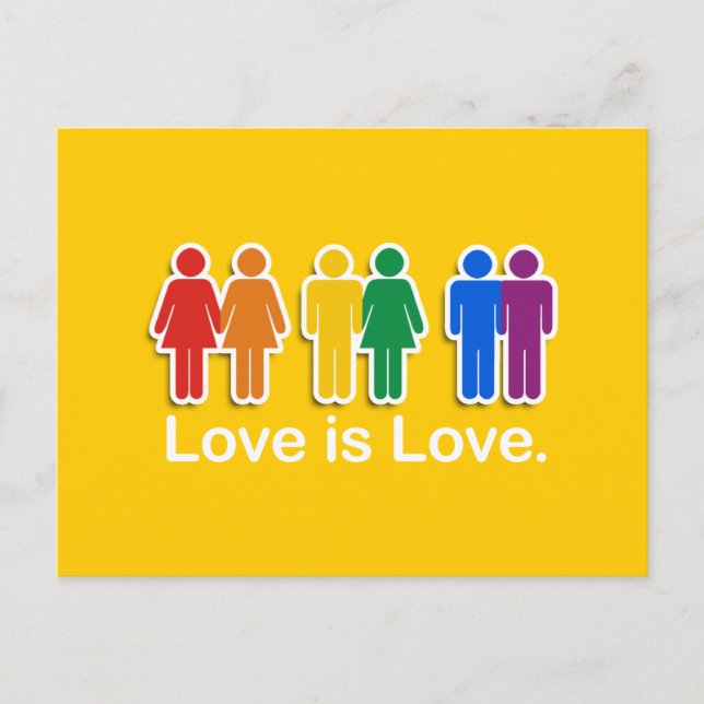 LOVE IS LOVE BASIC POSTCARD (Front)