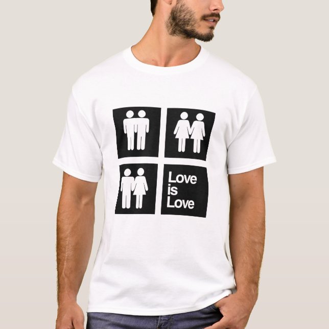 Love is Love Blocks T-Shirt (Front)