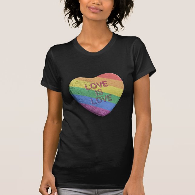 LOVE IS LOVE CANDY -.png T-Shirt (Front)