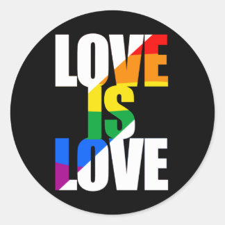 Love is Love Classic Round Sticker