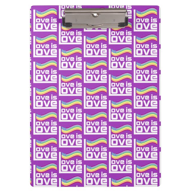 Love is love clipboard (Front)
