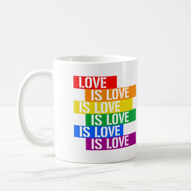 Love is Love Coffee Mug (Left)