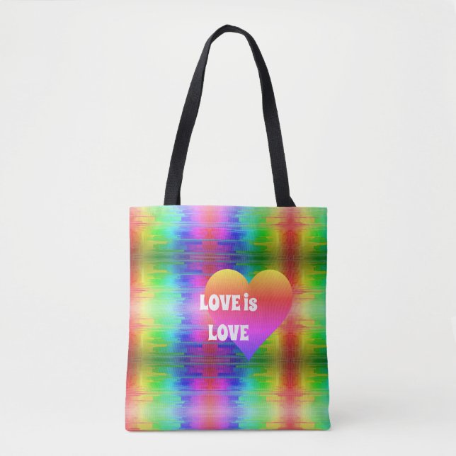 Love is Love Colourful Tote Bag (Front)