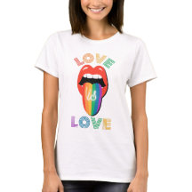 Love is love Cute Lips LGBTQ Pride Month