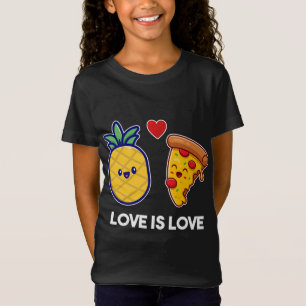 Love Is Love Cute Pride Pineapple Pizza T-Shirt
