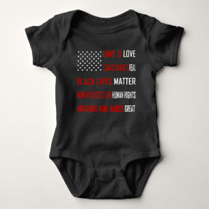 Love is Love Dark Baby Bodysuit