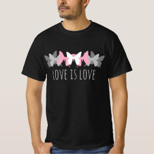 Love Is Love Demigirl Butterfly T-Shirt