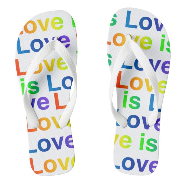 Love is Love flip flops (Footbed)