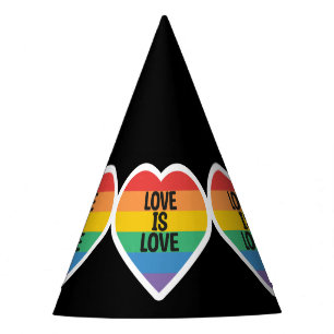 love is love gay party hat