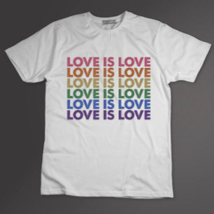 Love Is Love Gay Pride LGBT Ally Rainbow LGBTQ T-Shirt