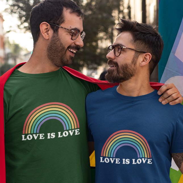 Love Is Love Gay Pride Rainbow T-Shirt (Creator Uploaded)