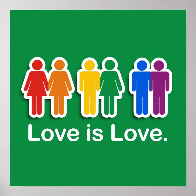 LOVE IS LOVE GREEN POSTER (Front)