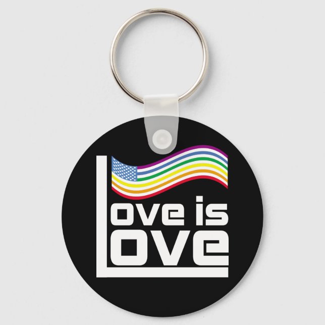 Love is love key ring (Front)