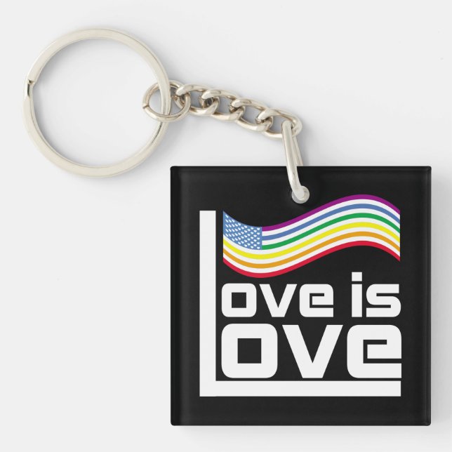 Love is love key ring (Front)