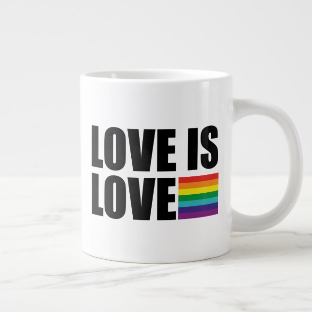 Love is Love Large Coffee Mug (Right)