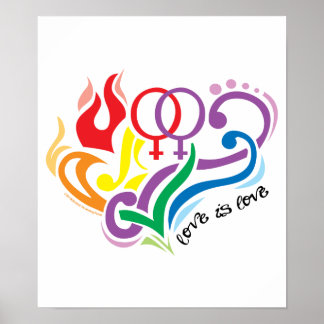 Love Is Love: Lesbian Poster