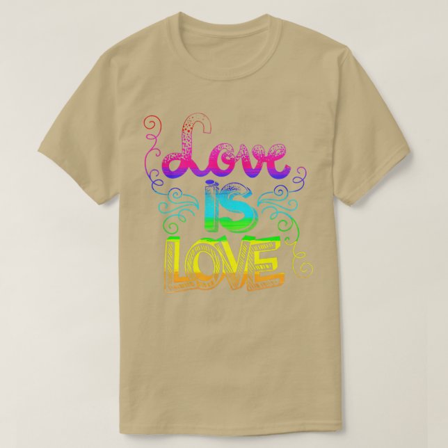 Love is Love LGB LGBQ Gay CSD   2  T-Shirt (Design Front)