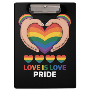 Love is Love LGBQT Clipboard