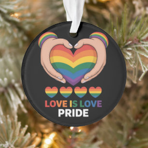 love is love lgbqt ornament