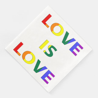 Love is Love LGBT Pride Napkin