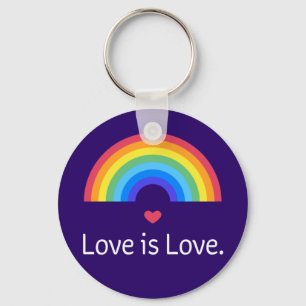 Love is love. LGBT+PRIDE. Queer. Key Ring
