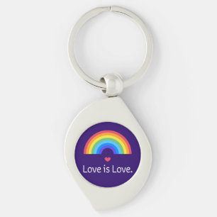 Love is love. LGBT+PRIDE. Queer.      Keychain