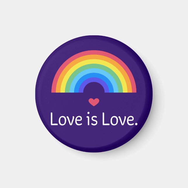 Love is love. LGBT+PRIDE. Queer.       Magnet (Front)