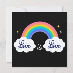 Love is love. LGBT+pride. Rainbow  Poster