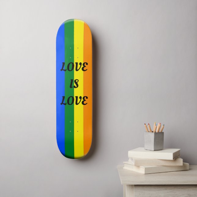 LOVE IS LOVE lgpt skateboard (Wall Art)