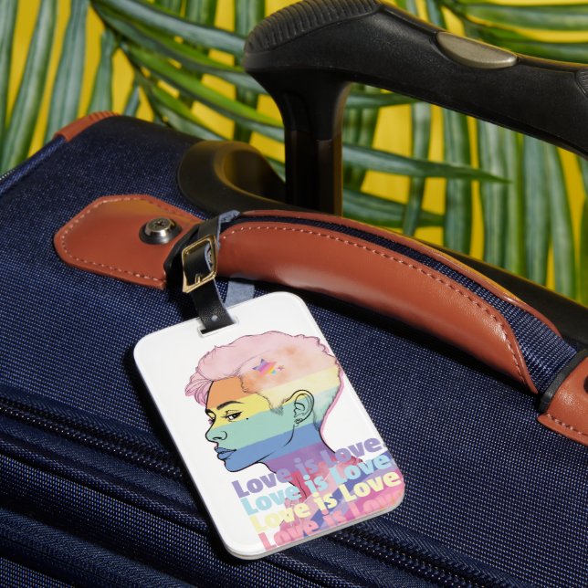 Love is Love Luggage Tag (Front Insitu 1)