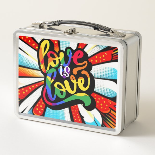 Love is Love Metal Lunch Box (Front)